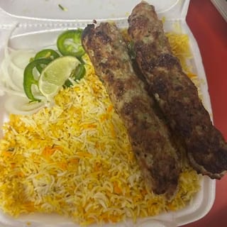 Chicken Seekh Kabob Platter